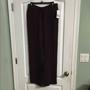 Liz Claiborne Purple Wide Leg Trousers